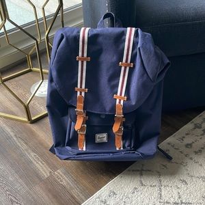 Navy Herschel backpack. Barely used